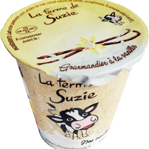 crème dessert à la vanille de La ferme de Suzie, produit laitier artisanal du Jura